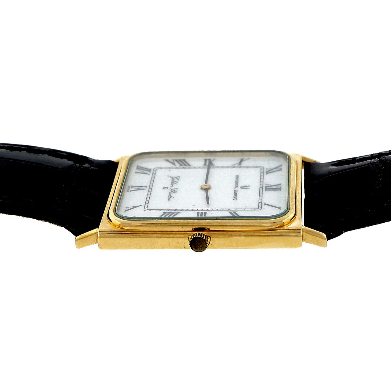 universal geneve 18kGP gold watch 3針クオーツ 折りたたみMac tunic